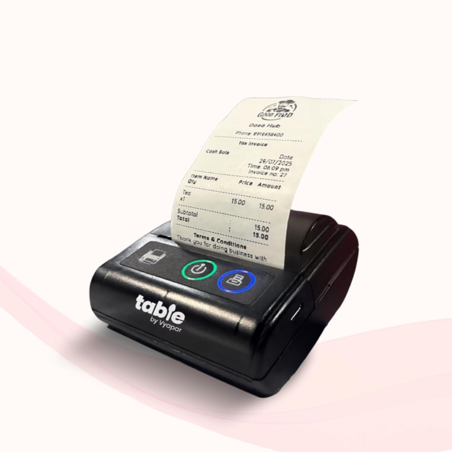 Table 2-Inch Bluetooth & USB Thermal Billing Printer