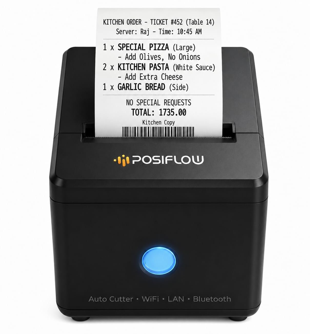 80mm Thermal Receipt Printer KP307-UEWB | USB+LAN